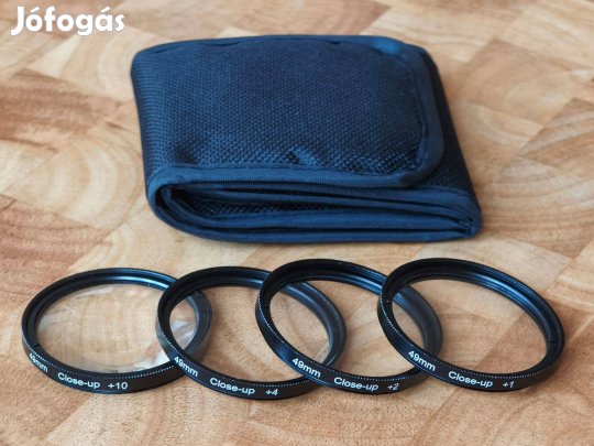 Makró előtétlencse szűrő Close-up filter kit készlet 49mm macro