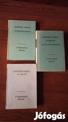 Makszim Gorkij könyvcsomag / 3 db könyv