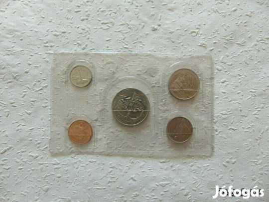 Malajzia 5 darab érme műanyag bliszterben Kép szerinti állapotban