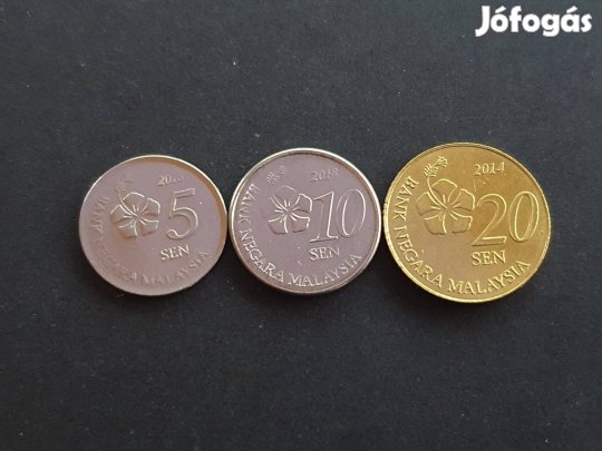 Malaysia érmék (3 db egyben):