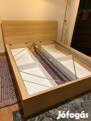 Malm 160x200 cm ágykeret 4 fiókkal, barna