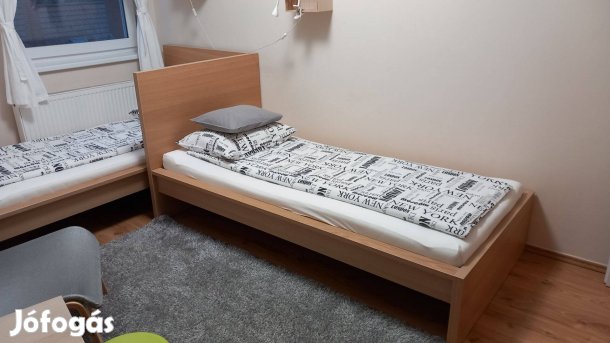 Malm ágykeret + Lanset ágyrács és matrac újszerű állapotban