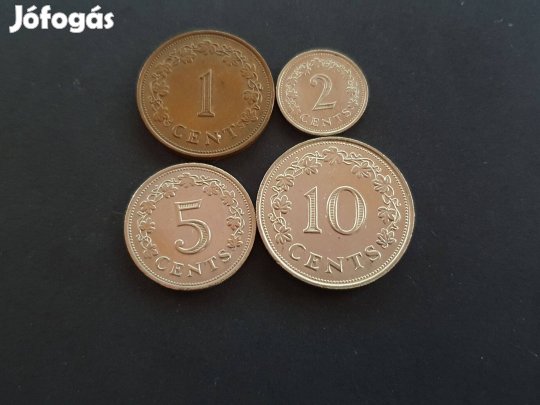Máltai érmék (4 érme egyben):