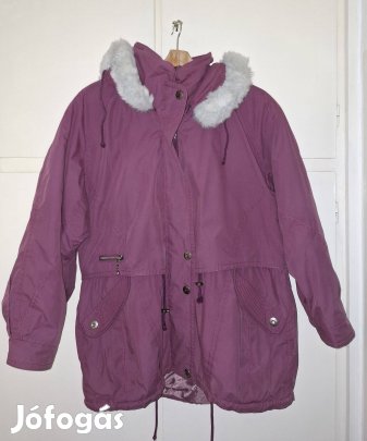 Mályva színű meleg téli dzseki 46/48