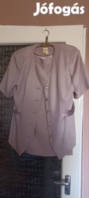 Mályva színű szoknya + blézer 