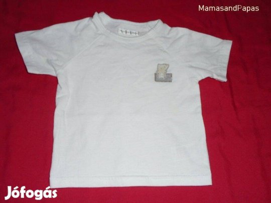 Mamas&Papas fehér színű póló 3-6 hó (méret 68)