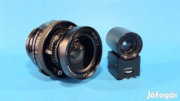 Mamiya 5.6/75mm objektív + kereső  polaroid 600 se