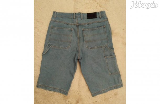 Man's fashion világoskék farmer térnadrág, rövidnadrág, 34-es méretben