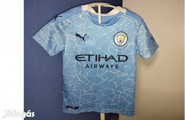 Manchester City eredeti Puma kék 2020-21 gyerek mez (128)