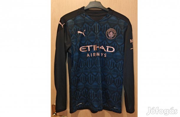 Manchester City eredeti fekete Puma 2020-21 hosszú ujjú mez