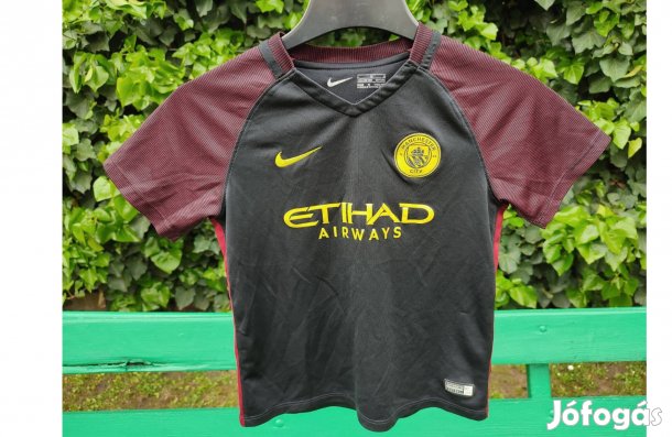 Manchester City fekete eredeti Nike 2016-os gyerek mez (116-122)