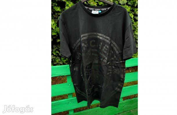 Manchester City fekete szurkolói póló (L)