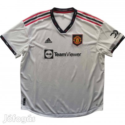 Manchester United 2022-23 Adidas vendég Player Issue foci mez XXL-es