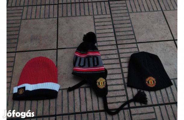 Manchester United címeres télisapka sapka 3db