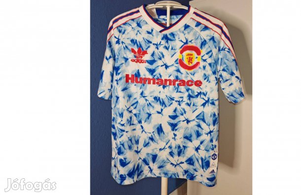 Manchester United eredeti adidas Humanrace kék gyerek focimez (152)
