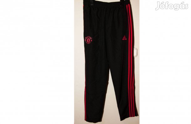 Manchester United eredeti adidas fekete hosszú nadrág (L, 164)