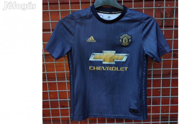 Manchester United eredeti adidas kék arany 2018-19 gyerek mez (152)
