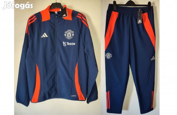 Manchester United eredeti adidas narancssárga sötétkék szabadidő szett