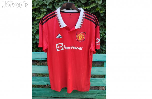 Manchester United eredeti adidas piros 2022-23 mez (XL)