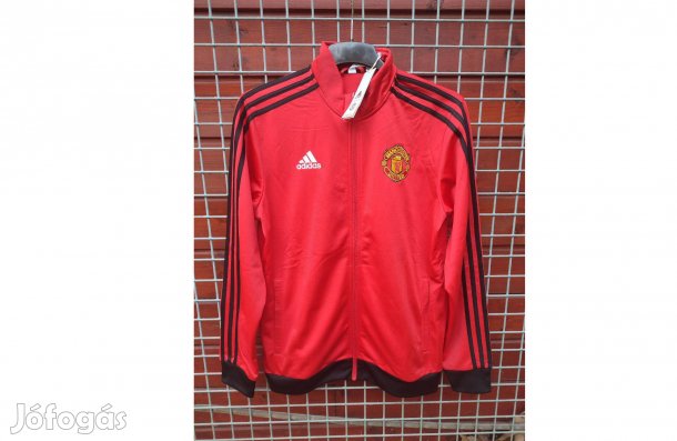 Manchester United eredeti adidas piros fekete cipzáras felső (M)
