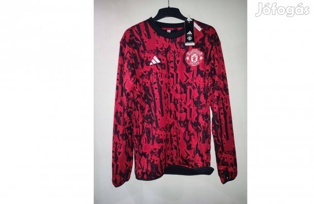 Manchester United eredeti adidas piros fekete thermo felső