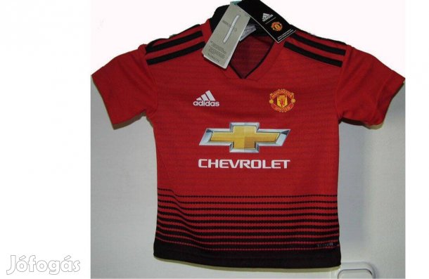 Manchester United eredeti adidas piros új címkés gyerek mez (104)