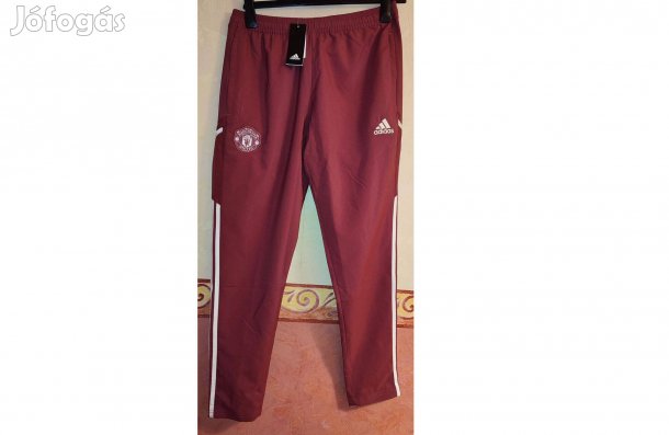 Manchester United eredeti bordó adidas hosszú nadrág (M)