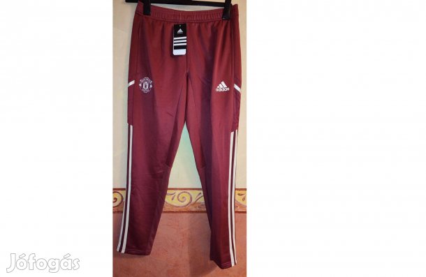 Manchester United eredeti bordó adidas hosszú nadrág (M) II