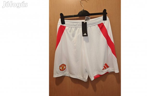 Manchester United eredeti fehér adidas 2024-25 rövid nadrág (M-es)