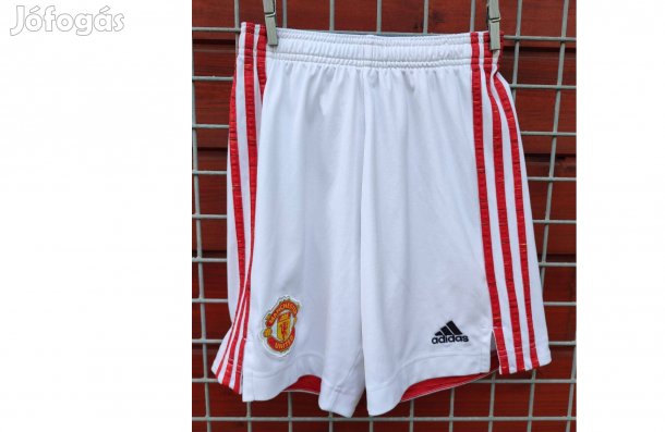 Manchester United eredeti fehér adidas gyerek rövid nadrág (M, 152)