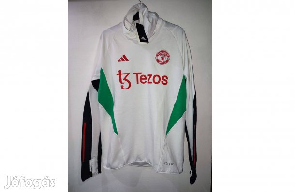 Manchester United eredeti fehér adidas magasnyakú felső (M)