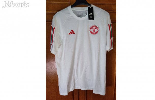 Manchester United eredeti fehér zöld piros adidas póló I