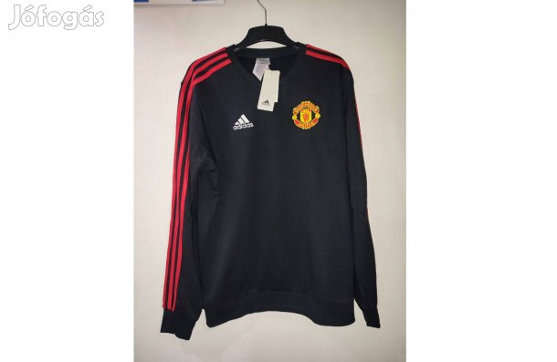 Manchester United eredeti fekete piros adidas pulóver (M)