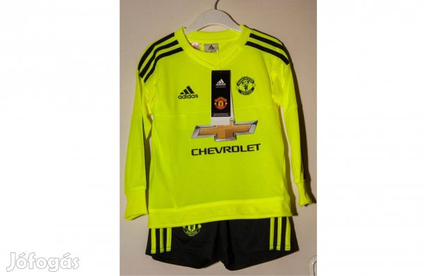 Manchester United eredeti neonzöld adidas gyerek kapus szett (104)