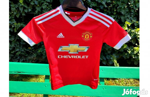 Manchester United eredeti piros adidas 2015-ös gyerek mez (140)