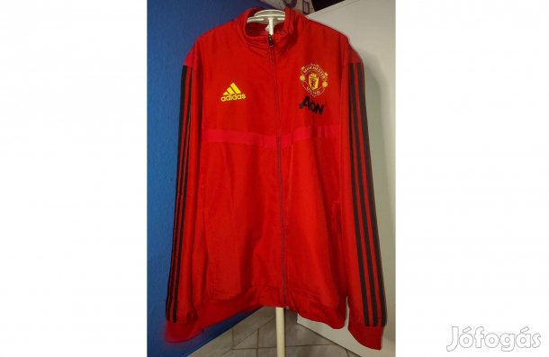 Manchester United eredeti piros adidas cipzáras felső (M-es)