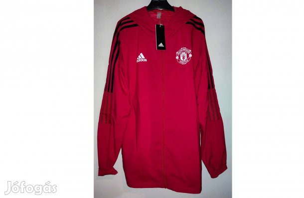 Manchester United eredeti piros adidas kapucnis dzseki (M)