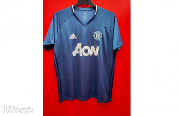 Manchester United eredeti sötétkék adidas edzőmez (XL)