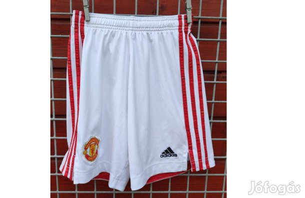 Manchester United fehér eredeti adidas gyerek rövid nadrág (M, 152)