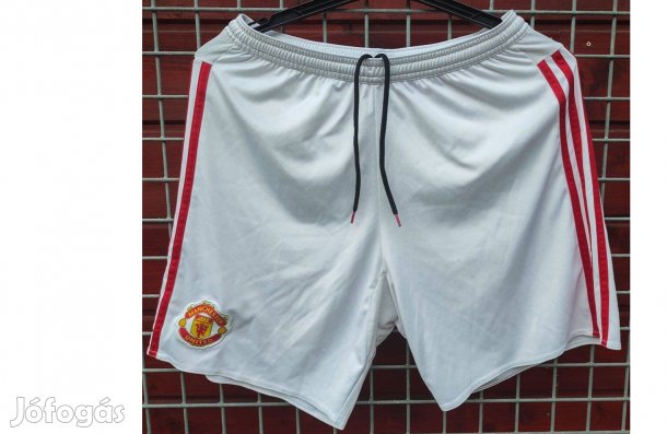 Manchester United fehér eredeti adidas rövid nadrág (M)