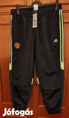Manchester United fekete zöld eredeti adidas hosszú nadrág