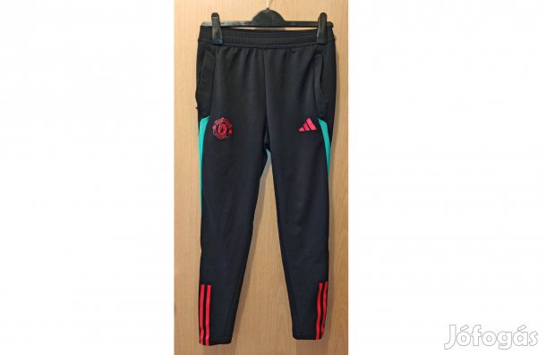 Manchester United fekete zöld piros eredeti adidas hosszú nadrág