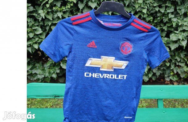 Manchester United kék eredeti adidas gyerek mez (S, 140)