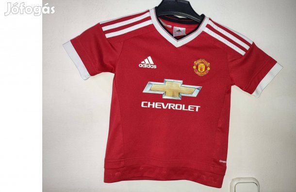 Manchester United piros eredeti adidas 2015 gyerek mez (110)