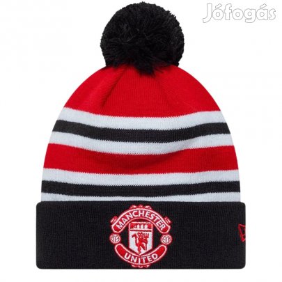 Manchester United sapka kötött New Era bojtos csíkos
