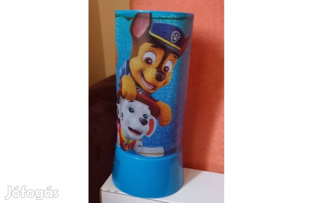 Mancs Őrjárat gyerekszobai LED lámpa, éjszakai világítás, kivetítős