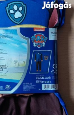 Mancs őrjárat Chase jelmez 110-116cm eladó-Új 