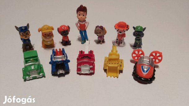 Mancs őrjárat jellegű figura szett Új 12 Paw Petrol készleten számlás