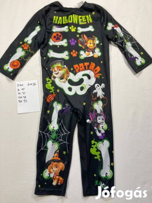 Mancs őrjárat jelmez, csontváz jelmez, halloween jelmez 2-3 év GH36