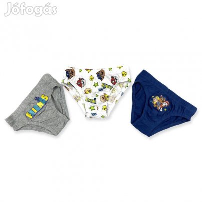 Mancs őrjárat mintás 3 db-os kisfiú alsónadrág